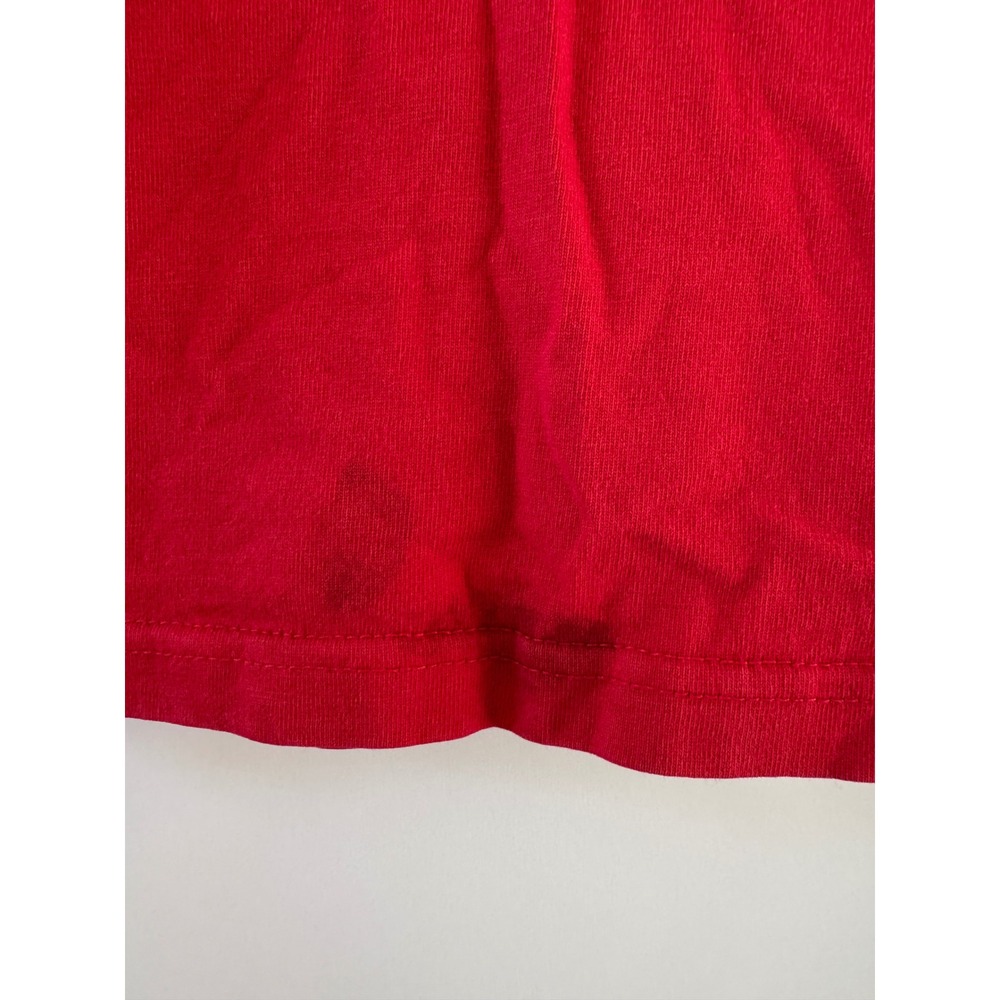 Vintage OshKosh Baby Overalls Bug Acid Wash 18 Month Red Shirt Set Made in USA - Picture 6 of 7